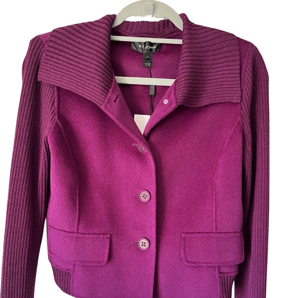 St. John sweater jacket size P